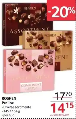 Selgros ROSHEN Praline Ofertă