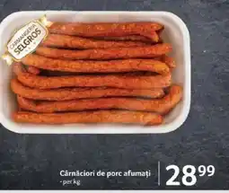 Selgros Cârnǎciori de porc afumați Ofertă