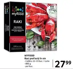 Selgros MYFOOD Raci prefierți în vin Ofertă