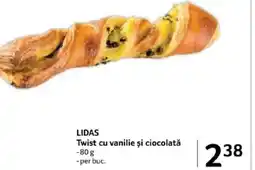 Selgros LIDAS Twist cu vanilie și ciocolată Ofertă