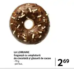 Selgros LA LORRAINE Gogoaşă cu umplutură de ciocolată şi glazură de cacao Ofertă