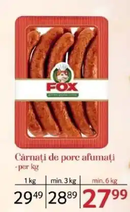 Selgros Cârnaţi de pore afumați Ofertă