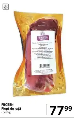 Selgros FROZEN Piept de rață Ofertă