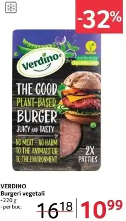 Selgros VERDINO Burgeri vegetali Ofertă