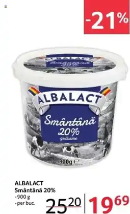 Selgros ALBALACT Smântână 20% Ofertă