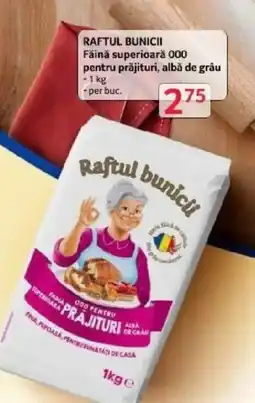 Selgros RAFTUL BUNICII Făină superioară 000 pentru prăjituri, albă de grâu Ofertă