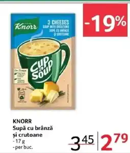 Selgros KNORR Supǎ cu brânză și crutoane Ofertă