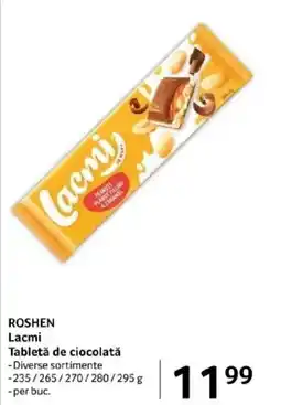 Selgros ROSHEN Lacmi Tabletă de ciocolată Ofertă