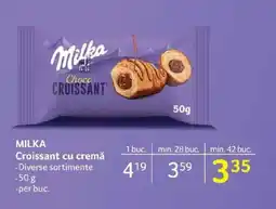 Selgros MILKA Croissant cu cremă Ofertă