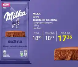 Selgros MILKA Extra Tabletă de ciocolată Ofertă