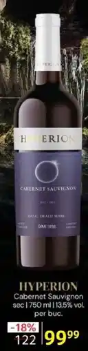 Selgros HYPERION Cabernet Sauvignon sec Ofertă