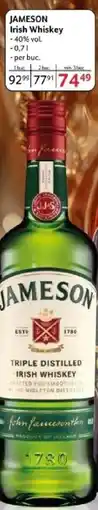 Selgros JAMESON Irish Whiskey Ofertă