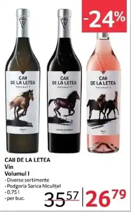 Selgros CAII DE LA LETEA Vin Volumul I Ofertă