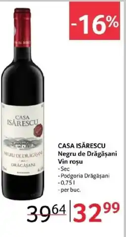 Selgros CASA ISĂRESCU Negru de Drăgăşani Vin rosu Ofertă