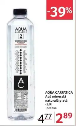 Selgros AQUA CARPATICA Apă minerală naturalǎ platǎ Ofertă