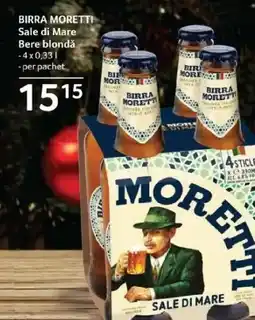 Selgros BIRRA MORETTI Sale di Mare Bere blondǎ Ofertă