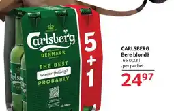Selgros CARLSBERG Bere blondǎ Ofertă