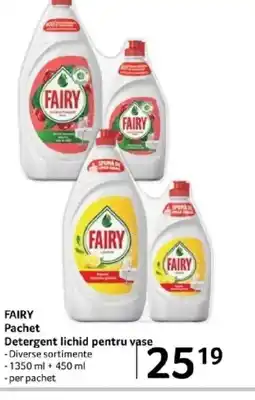 Selgros FAIRY Pachet Detergent lichid pentru vase Ofertă