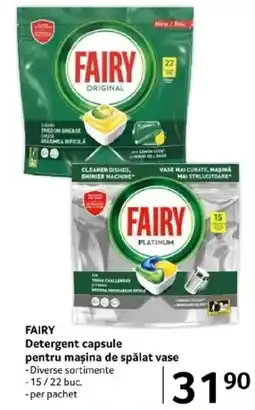 Selgros FAIRY Detergent capsule pentru maşina de spălat vase Ofertă