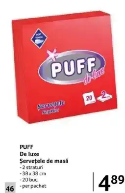 Selgros PUFF De luxe Şervețele de masă Ofertă