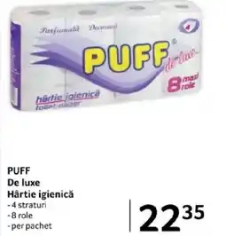 Selgros PUFF De luxe Hârtie igienicǎ Ofertă