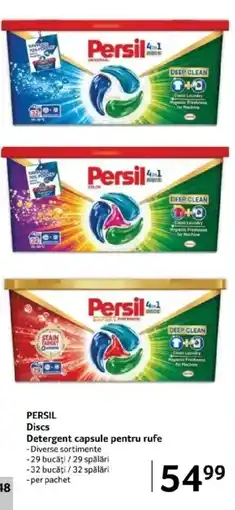 Selgros PERSIL Discs Detergent capsule pentru rufe Ofertă