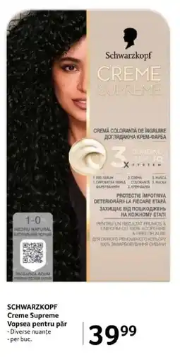 Selgros SCHWARZKOPF Creme Supreme Vopsea pentru păr Ofertă
