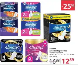 Selgros ALWAYS Absorbante periodice Ofertă