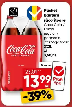 PROFI Pachet băutură răcoritoare Coca Cola / Fanta regular / portocale carbogazoasă Ofertă