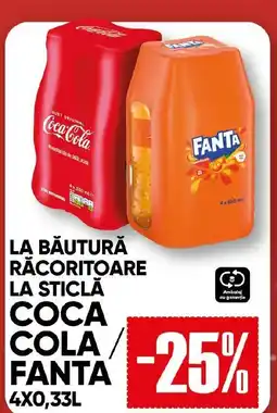 PROFI La băutură răcoritoare la sticlă COCA COLA/ FANTA Ofertă