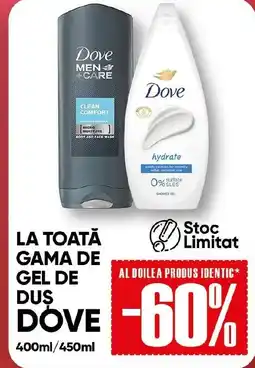 PROFI La toată gama de gel de dus DOVE Ofertă