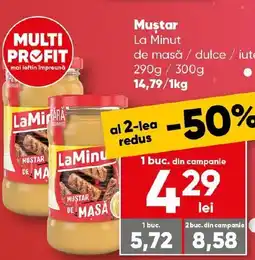 PROFI Mustar La Minut de masă / dulce / iute Ofertă
