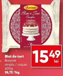 PROFI Blat de tort Boromir simplu / caçao Ofertă