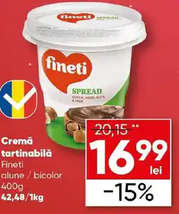 PROFI Cremă tartinabilǎ Fineti alune / bicolor Ofertă