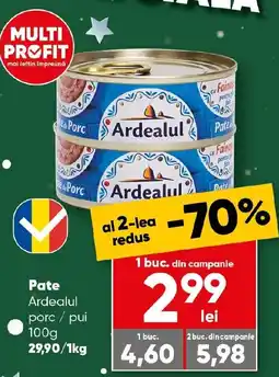 PROFI Pate Ardealul porc / pui Ofertă