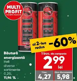 PROFI Băutură energizantă Hell Ofertă