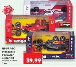 Kaufland BBURAGO Monopost Formula 1 scală 1:43 Ofertă