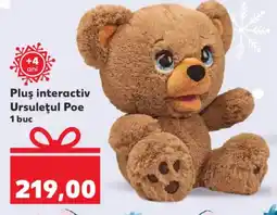 Kaufland Pluş interactiv Ursuleţul Poe Ofertă