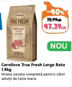 Animax Carnilove True Fresh Large Rata Ofertă