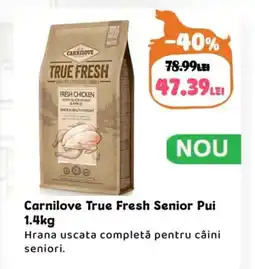 Animax Carnilove True Fresh Senior Pui Ofertă