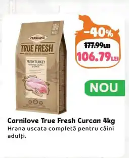 Animax Carnilove True Fresh Curcan Ofertă