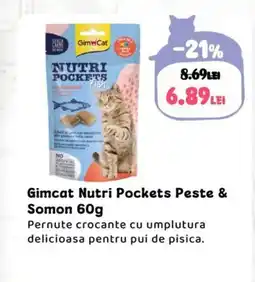 Animax Gimcat Nutri Pockets Peste & Somon Ofertă