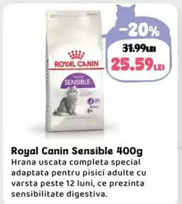 Animax Royal Canin Sensible Ofertă