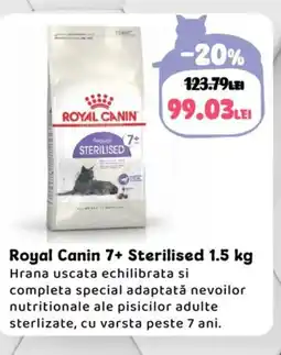 Animax Royal Canin 7+ Sterilised Ofertă