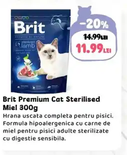 Animax Brit Premium Cat Sterilised Miel Ofertă