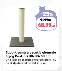 Animax Suport pentru ascutit ghearele Enjoy Post Gri Ofertă