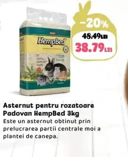 Animax Asternut pentru rozatoare Padovan HempBed Ofertă