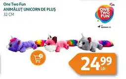 Auchan One Two Fun Animăluț unicorn de plus Ofertă