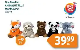 Auchan One Two Fun Animălut pluş mama & pui Ofertă