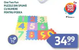 Auchan One Two Fun Puzzle din spumă cu numere pentru podea Ofertă